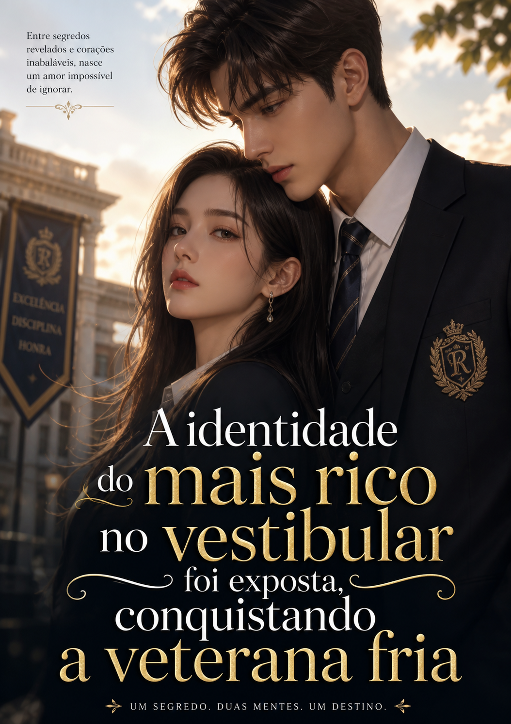 A identidade do mais rico no vestibular foi exposta, conquistando a veterana fria