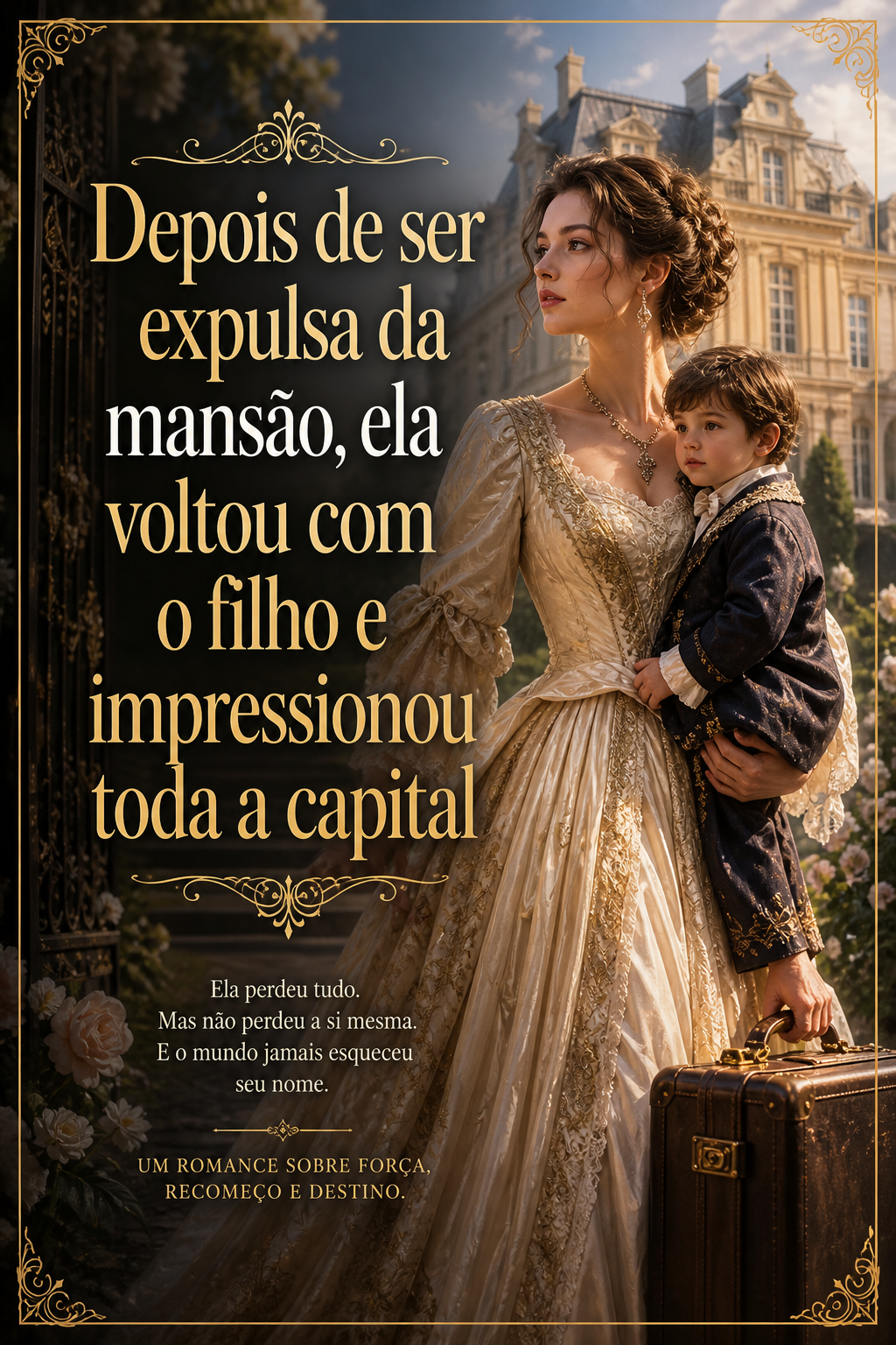 Depois de ser expulsa da mansão, ela voltou com o filho e impressionou toda a capital